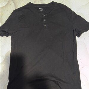 Old Navy Black Men's Soft Washed Shirt